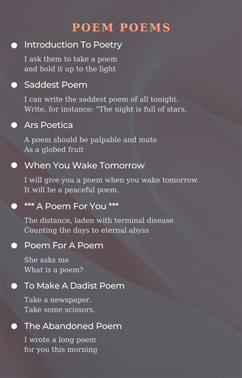 Poems About Poems