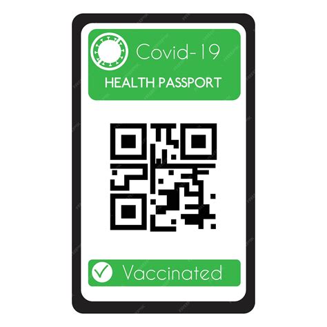 Векторная иллюстрация свидетельства о вакцинации паспорта здоровья для ...