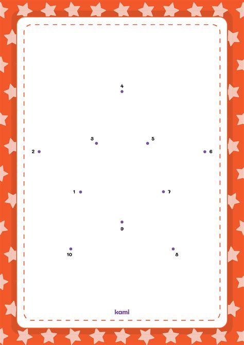 Star Template Connect The Dots Single For Teachers Perfect For