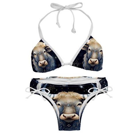 Taurus Constellation Women S Bikini Set With Detachable Sponge