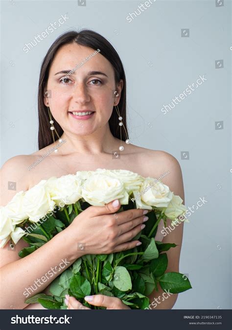 Naked Woman Covering Her Body Large Stock Photo Shutterstock