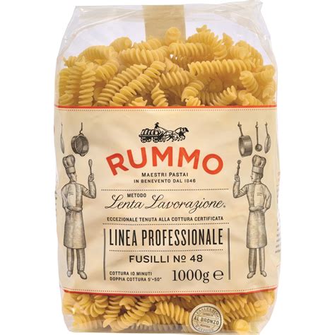 Transgourmet Sterreich Rummo Teigware Fusilli Nr Kg