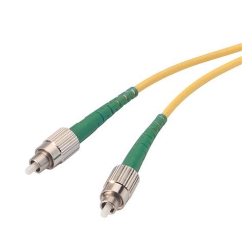 Fiber Optic Patch Cord Simplex Fc Apc To Fc Apc Single Mode Fiber Ofnr Yellow 2 0mm Jacket 3m