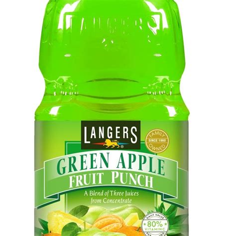 Langers Жүүс Green Apple Friut Punch 1890гр Amtatmall