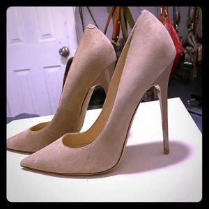 Jimmy Choo Shoes Jimmy Choo Suede Anouk Nude Pumps Poshmark