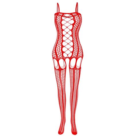 Women Lingerie Set Floral Lace Sexy Womens Lingerie Fishnet Open Crotch Seamless Mesh Netting