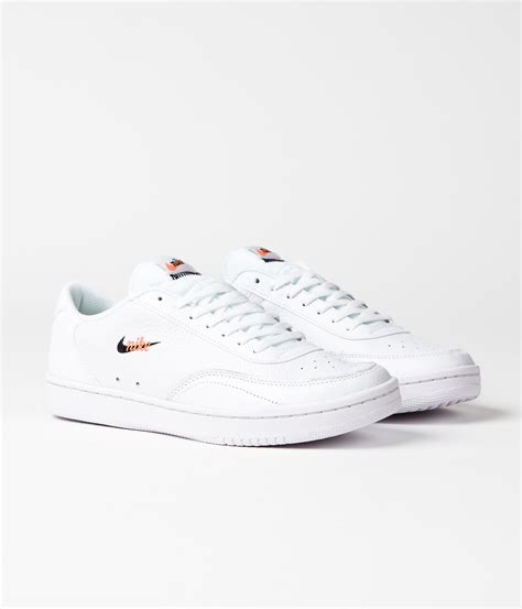 Nike Court Vintage Premium Shoes - White / Black - Total Orange ...