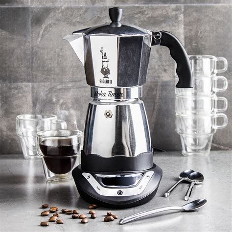 BIALETTI Moka Timer na 6 filiżanek espresso (6 tz) - kawiarka ...