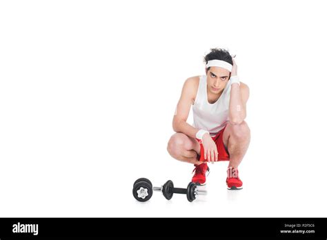 skinny man sitting cut  stock images pictures alamy