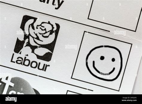 Spoiled Spoilt Ballot Paper For Forthcoming Parliamentary General