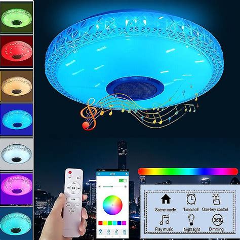 Bathroom Ceiling Light With Bluetooth Speaker Shelly Lighting