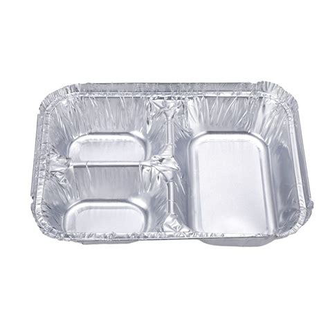 Three Compartment Aluminum Food Containers-Yutwin New Material