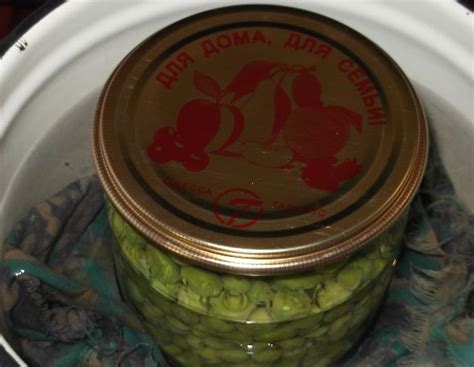 Закатка зеленого горошка - пошаговый рецепт с фото на Повар.ру