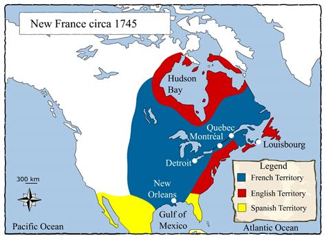 La Nouvelle France Vers 1645 Et 1745 Societies And Territories