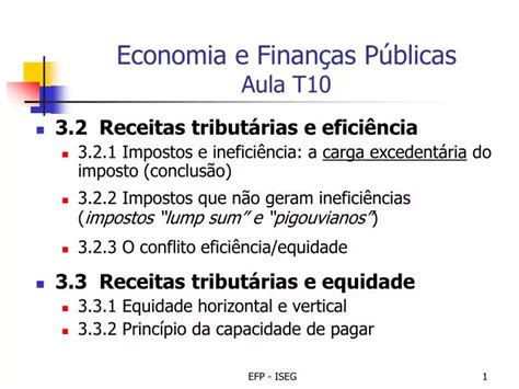 PPT Economia e Finanças Públicas Aula T10 PowerPoint Presentation