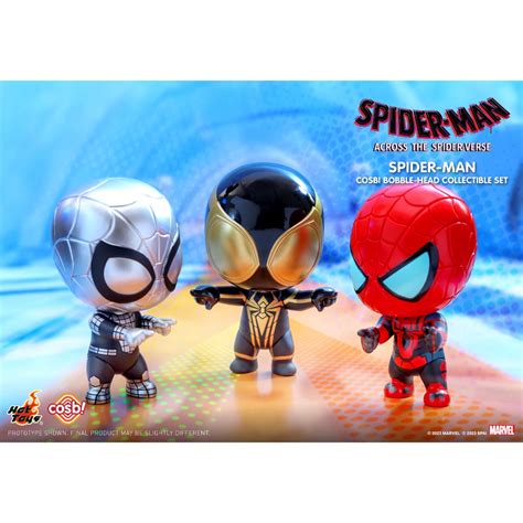 Hot Toys ฟกเกอรของสะสม Cosbi CBX156 Spider Man Across The Spider Verse Spider Man Cosbi