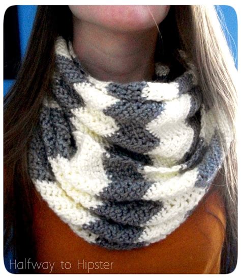 Halfway To Hipster Free Chevron Scarf Pattern Chevron Scarf Pattern