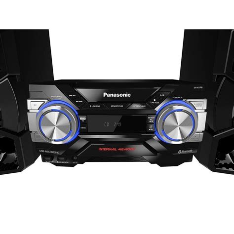 Mini System Panasonic SC AKX700LBK USB Bluetooth Max Juke 1800W RMS