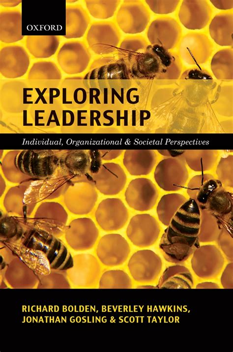 Exploring Leadership: Individual, Organizational, and Societal Perspectives: Bolden, Richard ...