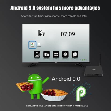 Buy MECOOL K7 DVB-T2/S2/C Android 9.0 TV Box Amlogic S905X2 Quad Core ...