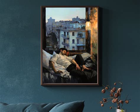 Gay Art Gay Couple Gay Print Poster Home Decor Wall Art Gay Painting Gay Gifts LGBTQ Wall