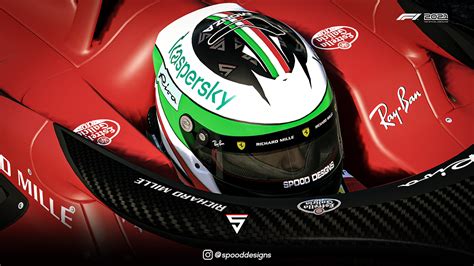 Italian Monza Themed Ferrari Helmet Spood Overtake Formerly