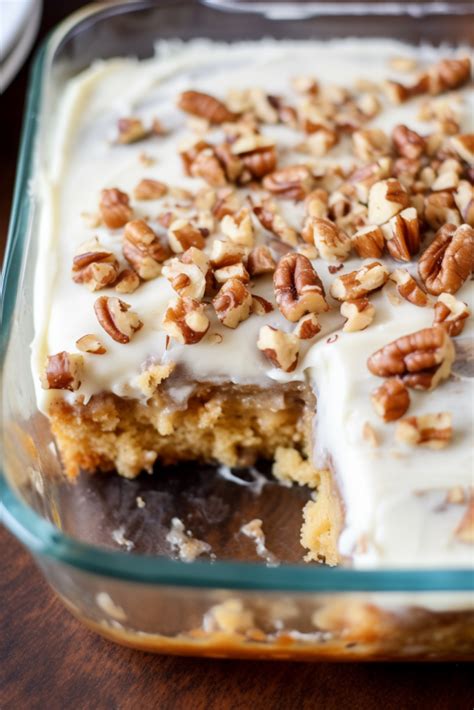 Butter Pecan Praline Poke Cake