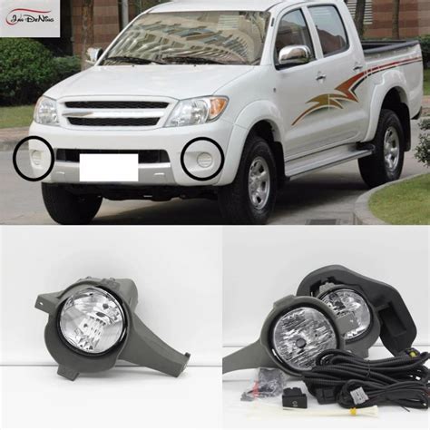 Jandening Car Fog Lights For Toyota Hilux Vigo 2005 2007 Clear Front