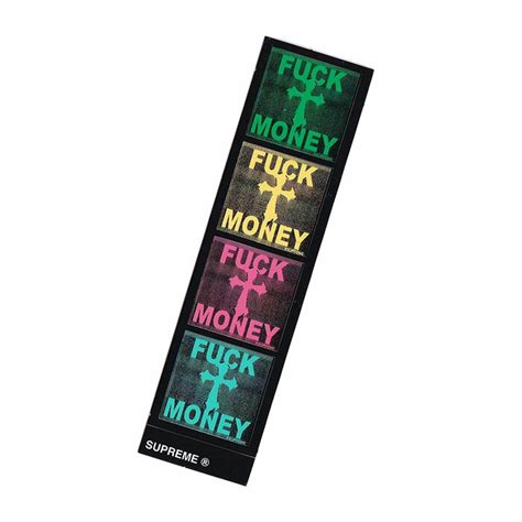 Supreme Fuck Money Mini Sticker Honey