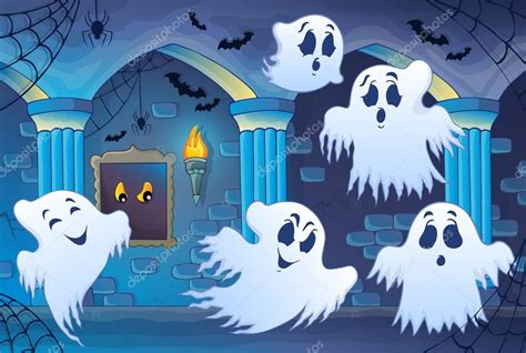 Haunted Castle Interior Theme 4 Stock Vector Clairev 53963199