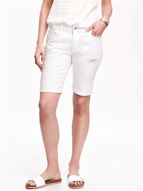 Curvy Denim Bermudas For Women Old Navy Womens Shorts Clothes