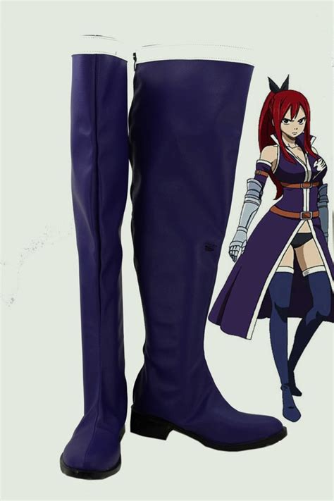 Fairy Tail Sexy Bikini Titania Erza Cosplay Shoes Boots By Coszone