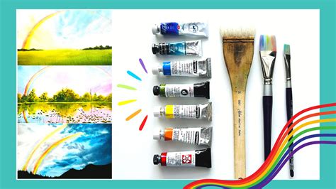 Watercolor Landcsapes Let Us Create Fun Rainbow Effects Geethu