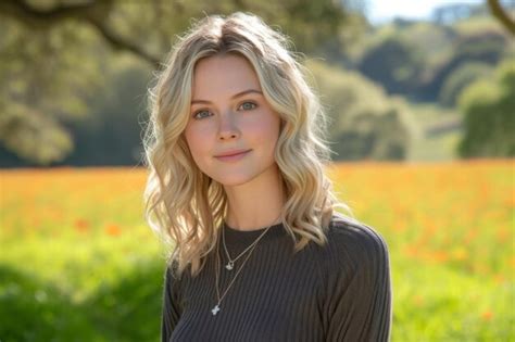 Belle Jeune Femme Portrait D Une Fille Blonde Style De Vie De Rue Gros Plan Photo Glamour Mignon