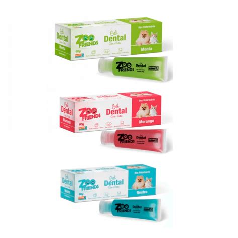 Pasta De Dente Cães - Gel Creme Dental Pasta de Dente para Cães e Gatos Original Zoofriends ...