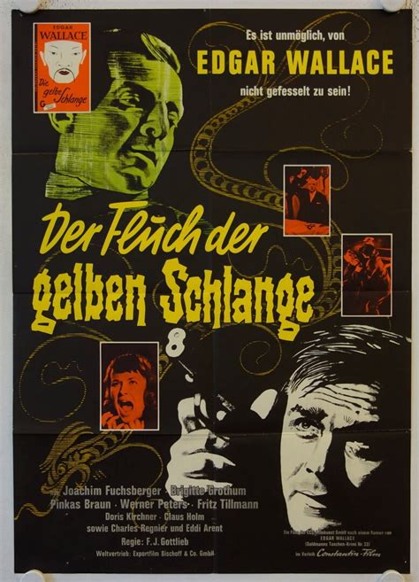 Der Fluch Der Gelben Schlange Originales Deutsches Filmplakat