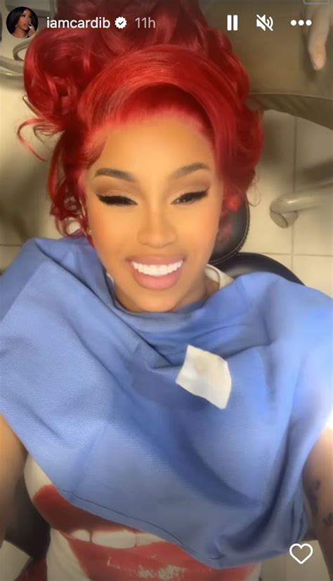 Cardi B Debuts New Fiery Red Hair Style