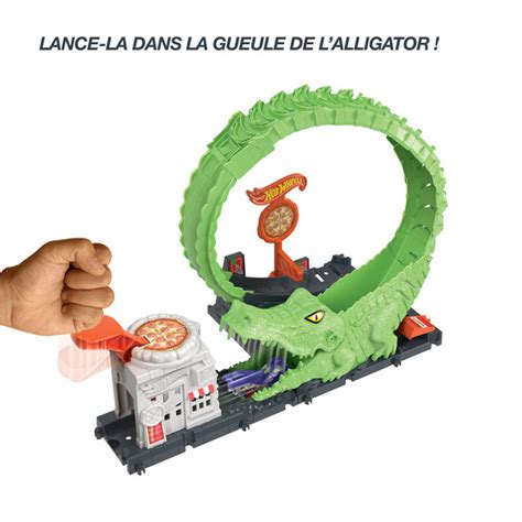 Circuit Looping Attaque De L Alligator Hot Wheels Mattel King Jouet Suisse Garages Et