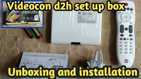 Videocon D H Set Top Box Unboxing And Installation Youtube