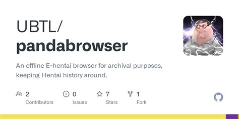 GitHub UBTL Pandabrowser An Offline E Hentai Browser For Archival Purposes Keeping Hentai