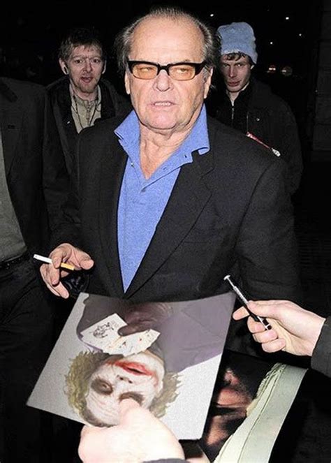 Why Am I Signing Heath Ledger S Picture Jack Nicholson Awkward Photos Amusing