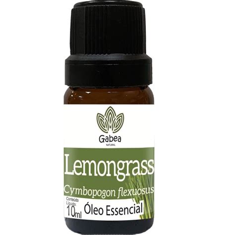 Óleo Essencial de Lemongrass Capim Limão 10ml Gabea Loja Virtual de