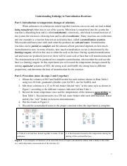 Expt Enthalpy Of Neutralization Reaction With Sample Results F U