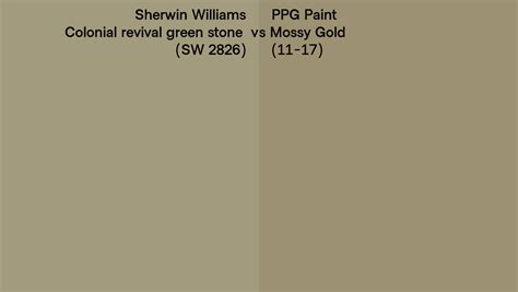 Sherwin Williams Colonial Revival Green Stone Sw 2826 Vs Ppg Paint