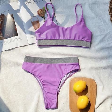 MAILLOT DE BAIN INGAGA maillot de bain Bikini taille haute matériel