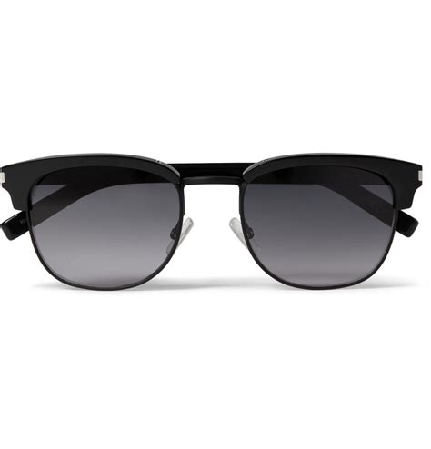 Lyst Saint Laurent Bold 5 Squareframe Acetate Sunglasses In Black For Men