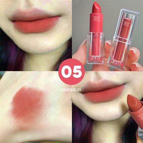 Jual Bpom Cappuvini Nude Matte Lipstick Warna Nude Color Mosturizing Korea Korean Lipstik