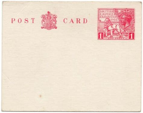 GB KGV 1d Red 1925 Wembley Exhibition Post Office Post Card EBay