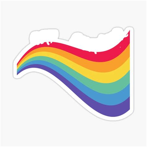 Gay Disaster Curved Rainbow For Pride Month In Black Sticker For Sale By LuckyKermit Redbubble