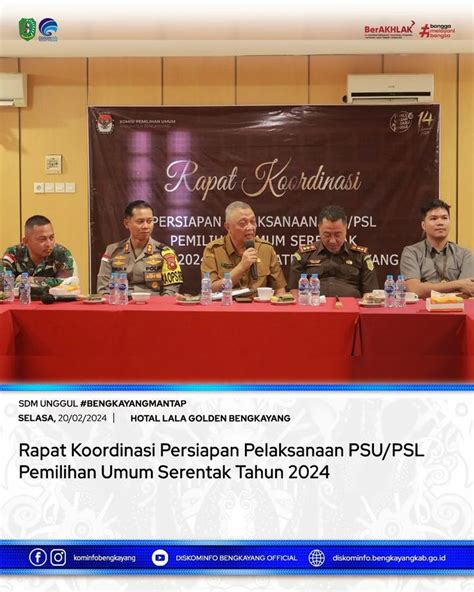 Rapat Koordinasi Persiapan Pelaksanaan Psu Psl Pemilihan Umum Serentak